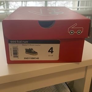 See Kai Run Stevie Brown Leather Toddler Shoes